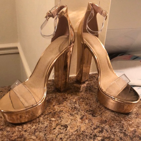 charlotte russe clear heels